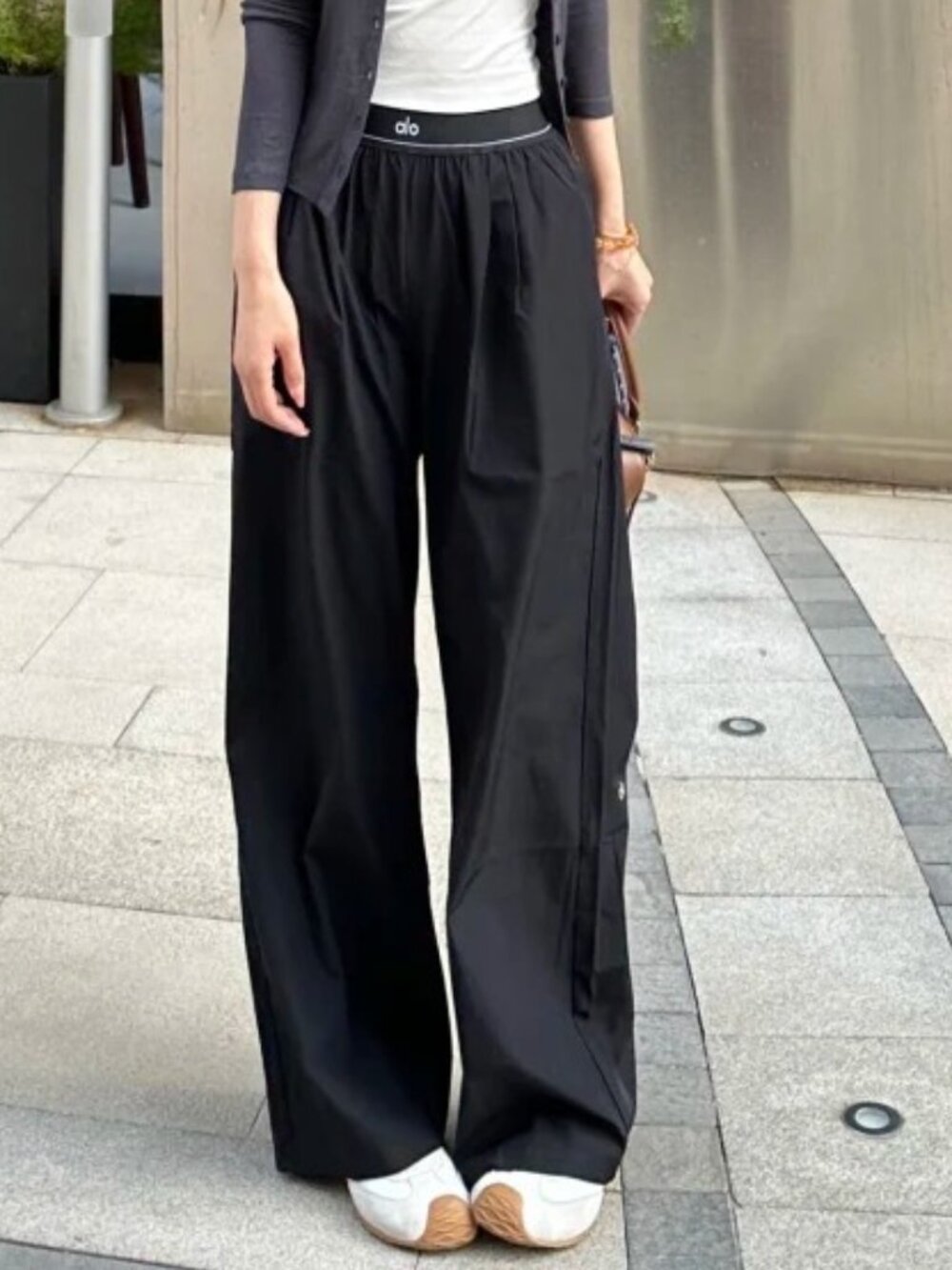 Black ALO Yoga 😁 High Waisted Wide Leg Pants (Regular) NWT | Office Casual Chic